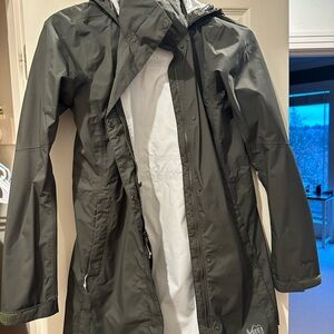 Dark Green Raincoat